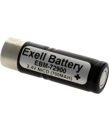 Exell Battery EBM-72900 (2-Pack) | 2.4V 700mAh Compatible with Microtymp Grason Stadler Schiller Welch Allyn & More - International Shipping Available - Buy Online on GoSupps.com