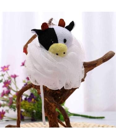 Tomaibaby 4Pcs Animal Bath Sponge Pouf for Kids - Cartoon Loofah Shower Ball (Random Style) - Buy Online on GoSupps.com