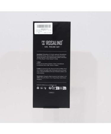 ROASLIND Gel Nail Polish Set 6 Colours 7ml Black Grey Glitter Pink Gel Polish Kit UV LED Soak Off Vanish DIY Manicure Nail Art Gift set4 - Buy Online on GoSupps.com