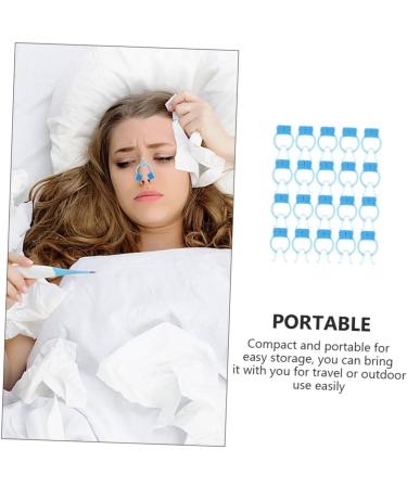 Homsfou 20 Pack Nose Bubble Stop Clips - Comfortable Nasal Clip Plug & Nose Clamp Tool for Enhanced Breathing | International Shipping Available - Buy Online on GoSupps.com