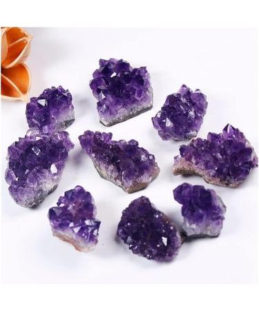 Natural Crystal Rough Crystal Purple Amethyst Hole Quartz Crystal Cluster Geode Druzy Home Decoration Gemstone (Size : 30-40g) - Buy Online on GoSupps.com