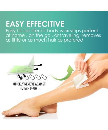 Rapid Effective Wax Strips for Hair Removal - Double-Sided Long-Lasting Safe for Women & Men | Perfect for Legs Arms Neck and Face - Buy Online on GoSupps.com