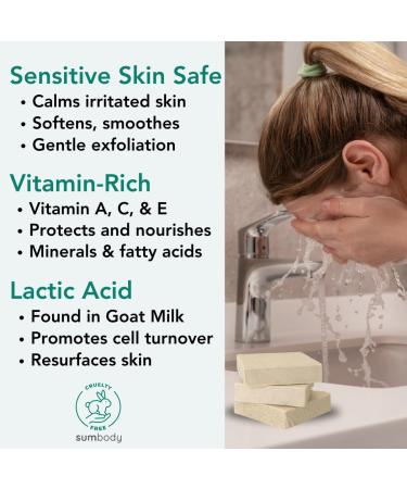 Natural Goat Milk Probiotic Soap Bars - Age Defying Sensitive Skin Acne Relief Cruelty Free All Skin Types - Buy Online on GoSupps.com