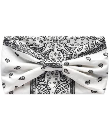 MIQIQAO Women Headband Hairband Turban Flower Cotton Head Scarfs Wide Soft Ladies Headband Boho Fashion Bandanas Elastic Sport Running Yoga Head Wraps P6WYaoguo - Buy Online on GoSupps.com
