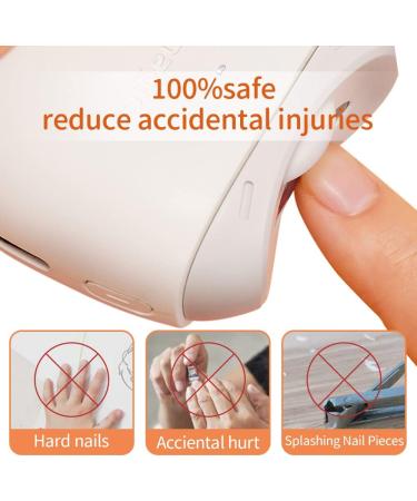 Cordless Electric Nail Clippers with Curved Design - Portable & Quiet One-Key Operation for Children, Elderly and Adults - Automatic Blanking & Sanding - Manicure Tool - Buy Online on GoSupps.com