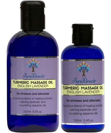 Turmeric Massage Oil with English Lavender 100% Natural Arthritis Relief Helps with Sleep Anti-inflammatory Smells Amazing 250 ml (Pack of 1) - Buy Online on GoSupps.com