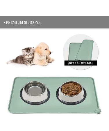 Reopet Silicone Pet Feed Mats - Waterproof Dog & Cat Space Mats with Elevated Edges - Sizes 47x30 cm (1-Pack) - Optimal for Mess-Free Feeding - Buy Online on GoSupps.com
