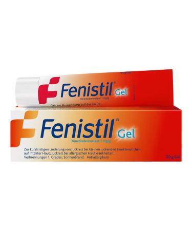 Fenistil gel savings set 2x50g Dimetindenmaleat 1mg/g.For the short -term relief of itching in small itchy insect bites itching for skin diseases 1st degree burns sunburn