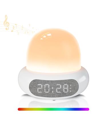 White Noise Machines  Koopala Sleep Sound Lamp with 5 Level Brightness Night Light  RGB 16 Soothing Sounds  3 Timing  3 Alarm Clock  Sound Therapy Light Rechargeable Battery for Sleeping Bedside Relax