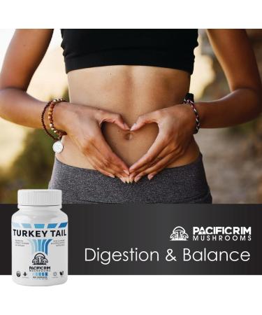 Pacific Rim Mushrooms Turkey Tail Supplement | High Potency 10:1 extract | 1000 mg per serving | Immune System and Digestive Support | 300 Capsules 300 count (Pack of 1) - Buy Online on GoSupps.com