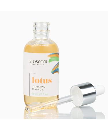 Blossom Essentials Lotus Hydrating Scalp Oil - Hair Moisturizer - Soothing Oils for Face and Body - 2 Ounces