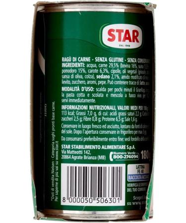  Italian Gourmet E.R. Star rag Sughi pronti Set of 8 ready-to-use sauces (2 x 180 g) 100% Italian + pulp 400 g - Buy Online on GoSupps.com