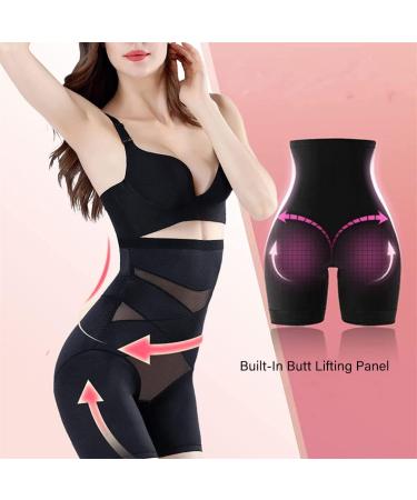 Women's Beige Medium Cross Compression Abs Shaping Pants | Tummy Control, Butt Lift, Slimming Body Shaper - Buy Online on GoSupps.com