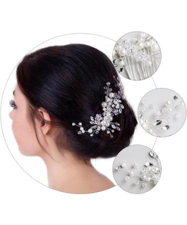 POPETPOP 1 PC Piece Pearl Comb Headdress Bridal Hair Comb Wedding Hair Comb - Buy Online on GoSupps.com