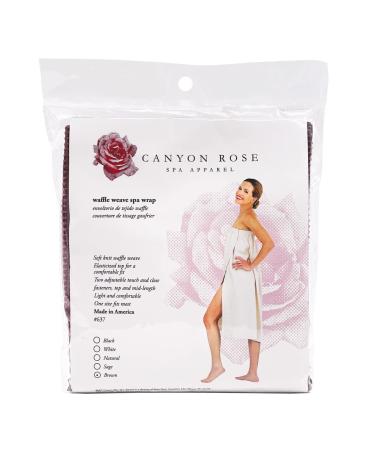 Canyon Rose Waffle Weave Long Spa Wrap - Luxurious Body Wrap in Brown - Buy Online on GoSupps.com