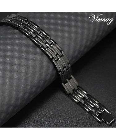 Vicmag Titanstahl Magnetic Hardship Rings for Men | Ultra-Strength Double-Row Magnets with Adjustment Tools & Gift Box - Wheat Black - Buy Online on GoSupps.com