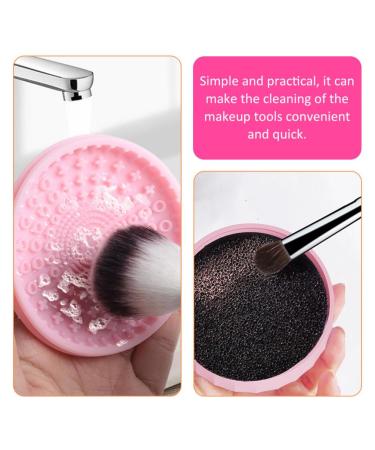 Effortless Makeup Brush Cleaning Box & Mat | Pink Brush Cleaner Pad for Easy Makeup Supply Maintenance - Buy Online on GoSupps.com