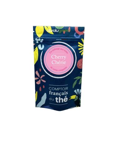 Th Mixte Cherry Ch rie Comptoir Fran ais du Th M lange Vert & Semi-Oxyd Saveur Cerise en Vrac 80g Infusion L g re et Fruit e Ar mes de Cerises Croquantes Id ale pour une Pause Gourmande