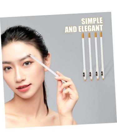 Healeved 12pcs Eyebrow Pencil Sharpener Women Eyebrow Pencil Eyeliner Pencil Eye Brow Pencil White Wooden - Buy Online on GoSupps.com