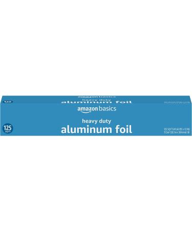 Amazon Basics Heavy Duty Aluminum Foil 125 Sq Ft Pack of 2 (Formerly Solimo) - Durable Kitchen Essential - Buy Online on GoSupps.com
