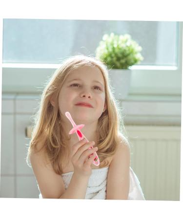 Tovinanna 4-Piece Children's Toothbrush Set - Toddler Training Manual Brushes for Travel & Cleaning - Cute Pink Baby Accessories - Buy Online on GoSupps.com