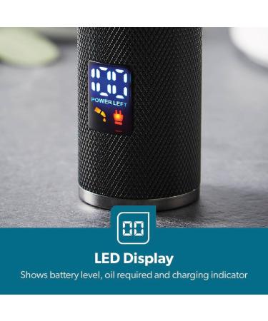 Geepas Hair Clipper Electric Stubble Beard Trimmer Hair Clipper Creates Fine Lines Contours - Cordless Electric Hair Clipper USB Rechargeable Battery LED Display 1.5/3/6/9 mm Guide Comb - Buy Online on GoSupps.com