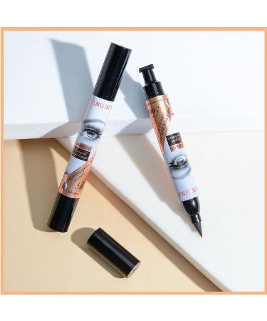 2-in-1 Waterproof Eyeliner Stamp - Winged Eyeliner for Precision Black Liquid Eyeliner Perfect Gift for Women - Buy Online on GoSupps.com