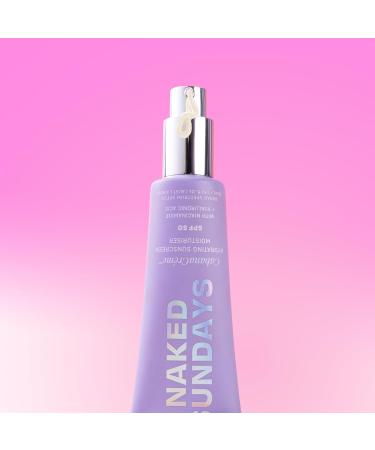 Naked Sundays CabanaCreme SPF50 - 2-in-1 Sunscreen & Face Primer | Hydrating Moisturizer with Glowy Finish - 50ml - Buy Online on GoSupps.com
