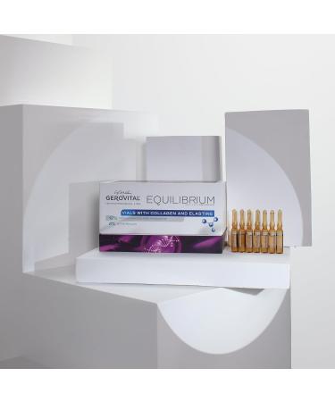 Ampoules with 12% collagen and elastin | Intensive moisturizing and anti-wrinkle serum | Antioxidant protection | Professional product Gerovital H3 Equilibrium 20 Ampoules x 2 ml - Buy Online on GoSupps.com