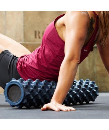 RumbleRoller Textured Muscle Foam Roller - 56 cm Blue | Medium Size for Deep Tissue Massage | International Shipping Available - Buy Online on GoSupps.com