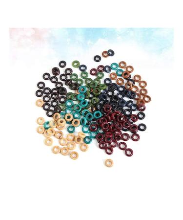 LIXBD 800pcs Wooden Dreadlock Beads - Colorful Loose Spacer Rings & Accessories for Dreads - Buy Online on GoSupps.com