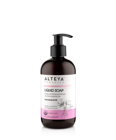 Alteya Organics Liquid Soap Geranium Rose 8.5 Fl. Oz Geranium & Rose 250 ML