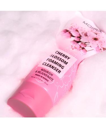 Cherry Blossom Foaming Cleanser - Gentle Hydrating Face Wash for All Skin Types - International Shipping Available - Buy Online on GoSupps.com