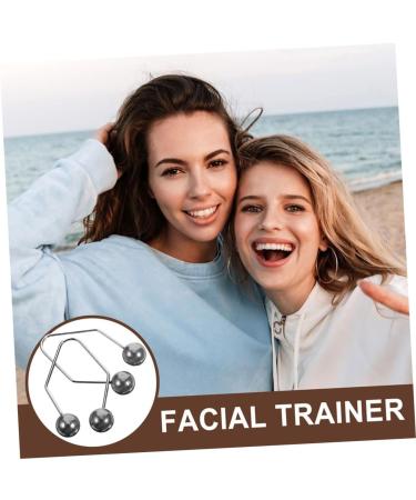 2 Pairs Dimple Trainer Face Trainer Dimple Maker Dimple Clip Facial Exerciser Face Exerciser Cheeks Clip Cheeks Balls Smile Trainer Facial Beauty Tool Alloy FRCOLOR 4.30X2.50X0.80CM Black - Buy Online on GoSupps.com