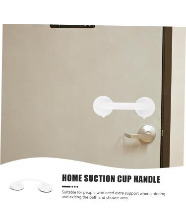 Healeved 2pcs bathroom handrail suction grab bar cabinet handle suction hand Door Knob toilet elder door pull 19.5x6.5x4.5cmx2pcs Whitex2pcs - Buy Online on GoSupps.com