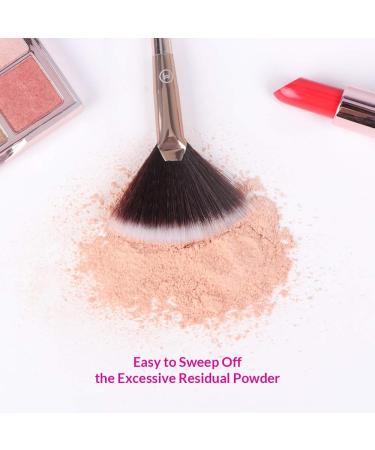 Brush Master Gold Fan Kabuki Makeup Brush for Flawless Foundation & Powder Buffing - Buy Online on GoSupps.com