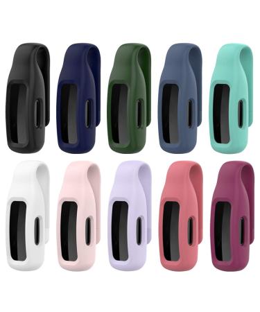EverAct Clip Compatible with Fitbit Inspire 2 - Silicone Holder case (10 Pack)