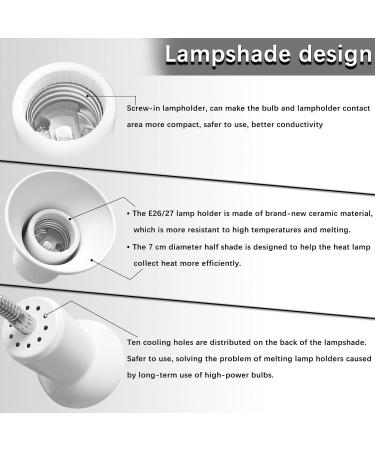 Shengruili Turtle Heat Lamp 25W & 50W - Optimal Reptile Lighting for Turtles & Terrariums | C-Green - Buy Online on GoSupps.com