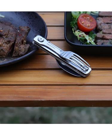 ROXON C1 3-in-1 Camping Detachable Cutlery Knife Spoon Fork | Outdoor Camping Hiking Essential - Buy Online on GoSupps.com
