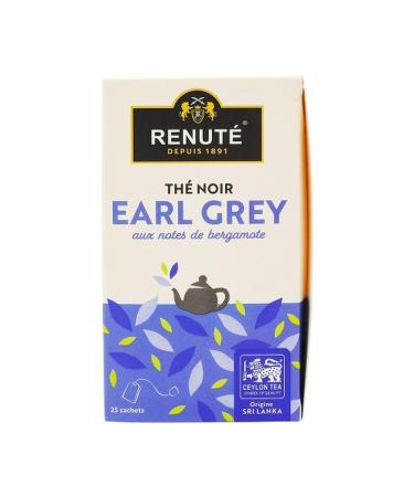 Renut Black tea with bergamot - 25 tea bags - 50g tin