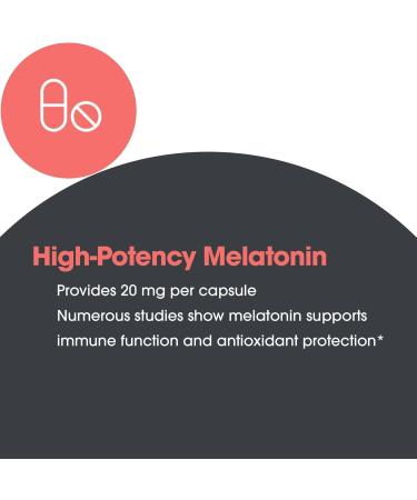 Allergy Research Group Melatonin - Delivers 20 mg Melatonin - Maximum Strength - Supports Healthy Sleep Patterns & Optimized Absorption - 60 Servings - 60 Tablets - Buy Online on GoSupps.com