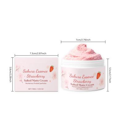 Cherry Blossom & Strawberry Sugar Scrub Exfoliating Body & Foot Scrub Gentle Skin Exfoliator for Body Care Polish Away Dead Skin Cells Unclog Pores Improve Skin Texture Sweet Scent Bodys Exfoliator - Buy Online on GoSupps.com