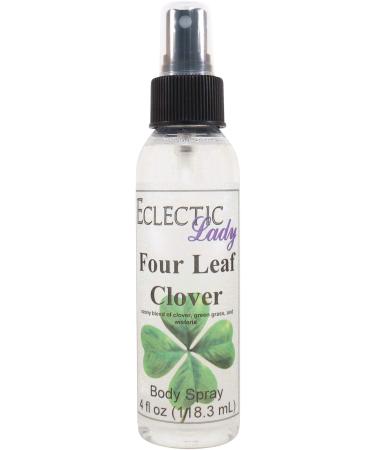 Four Leaf Clover Body Spray (Double Strength) 4 ounces Body Mist for Women with Clean Light & Gentle Fragrance Long Lasting Perfume with Comforting Scent for Men & Women Cologne with Soft Subtle 4 Fluid Ounces (Double Strength)
