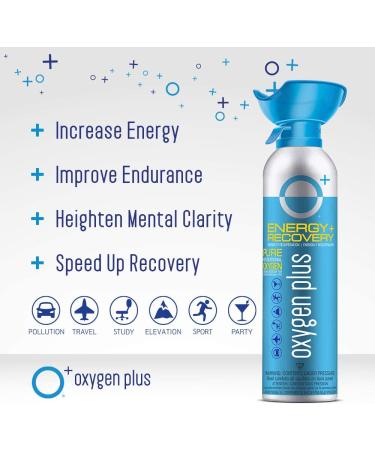 Oxygen Plus  O+ Biggi 6 Pack | Portable Oxygen Can | 99.5% Pure O2 | Natural Wellness Supplement to Boost Energy & Recovery | 50+ Uses Per 11 Liter Canister 11 Fl Oz (Pack of 6) - Buy Online on GoSupps.com