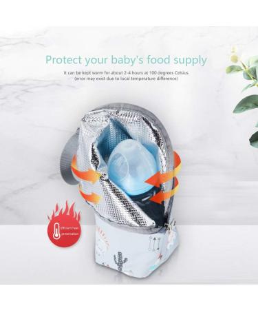 LaMure Cartoon Milk Bottle Insulation Bag - Portable Travel Warmer for Baby Feeding Bottles - Blue 22x8 cm - Pack of 1 - Buy Online on GoSupps.com