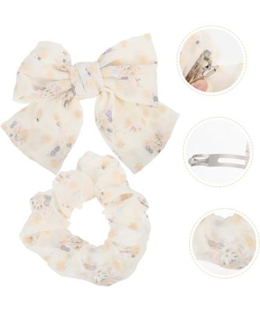 Beavorty 1 Set hair accessories Bands Scrunchies Soft Elastic bowknot scrunchies hair ties satin hair wrap Elastics Ponytail Holder Hair Bows Alligator Clips Hairpin girl curly Mesh - Buy Online on GoSupps.com