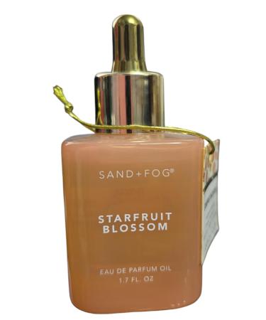 Sand and Fog Starfruit Blossom Eau de Parfum Dropper Oil for Women With Notes Of Lemon Rosemary Coconut Sugar & Nutmeg 50 ml 1.69 FL OZ Unboxed