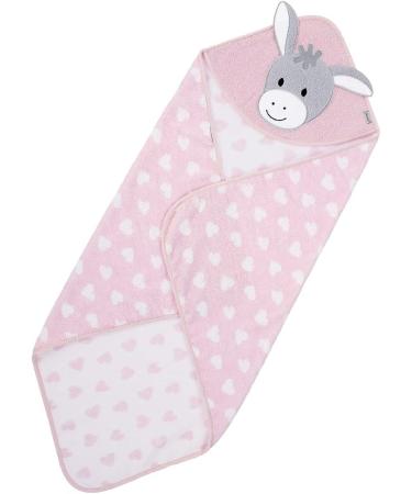 Buy Sterntaler Emmi Girl Hooded Bath Towel - Pink Donkey 80x80 cm for Babies Ships Internationally - Buy Online on GoSupps.com