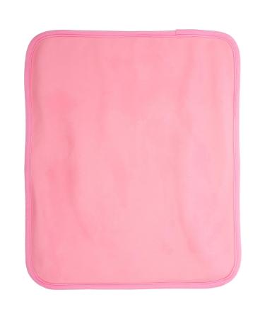 Beavorty towel for castor oil packs 38 x 32 cm castor oil wrap pads Reusable castor oil towels for relaxing reading meditation massage pink