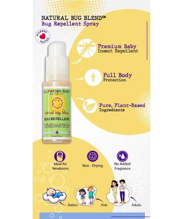 California Baby Natural Bug Blend (travel) 1 - Buy Online on GoSupps.com